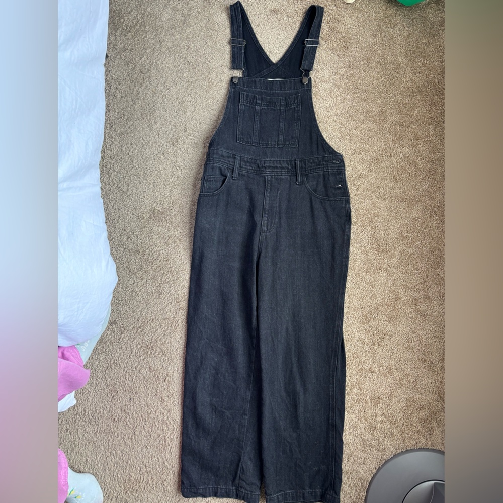 Universal Thread Charcoal Denim Overalls